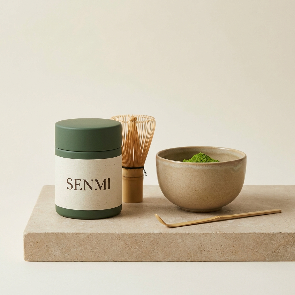 Senmi Starter Set – Matcha, Chasen, Chawan und Chashaku
